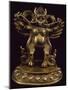 Gilt Bronze Statue Depicting Garuda, Detail of Fabulous Bird Venerated in Bon Religion-null-Mounted Giclee Print