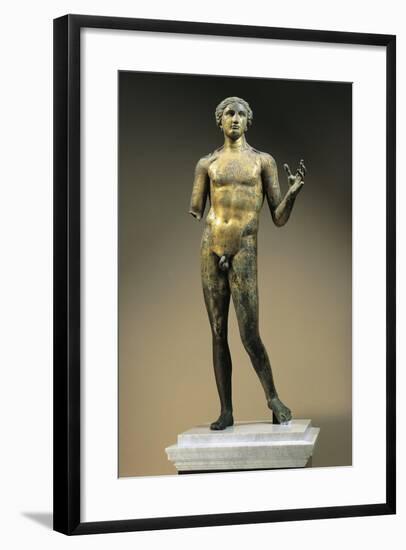 Gilt Bronze Statuette of Apollo, from Lillebonne-null-Framed Giclee Print