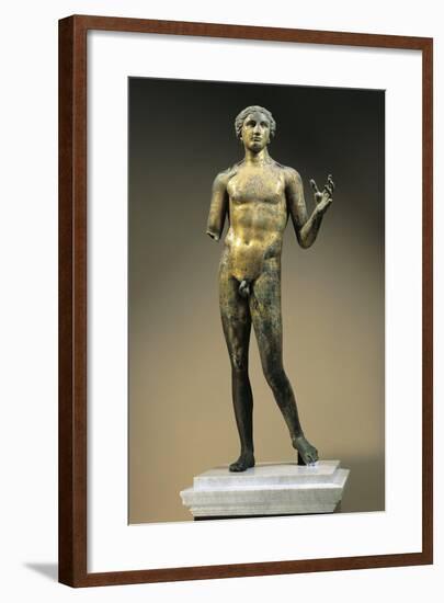 Gilt Bronze Statuette of Apollo, from Lillebonne-null-Framed Giclee Print