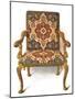 Gilt chair covered in needlework, 1906-Shirley Slocombe-Mounted Giclee Print