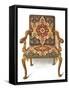 Gilt chair covered in needlework, 1906-Shirley Slocombe-Framed Stretched Canvas