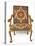 Gilt chair covered in needlework, 1906-Shirley Slocombe-Stretched Canvas