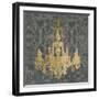 Gilt Chandelier II-Jennifer Goldberger-Framed Art Print