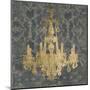 Gilt Chandelier II-Jennifer Goldberger-Mounted Art Print