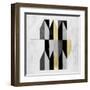 Gilt Geometry V-Naomi McCavitt-Framed Art Print
