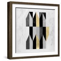 Gilt Geometry V-Naomi McCavitt-Framed Art Print