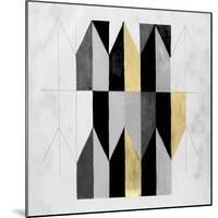 Gilt Geometry V-Naomi McCavitt-Mounted Art Print