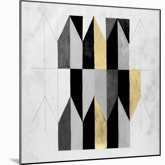 Gilt Geometry V-Naomi McCavitt-Mounted Art Print