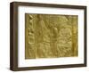 Gilt Shrine Showing the King Pouring Perfumed Liquid into the Queen's Hand, Thebes, Egypt-Robert Harding-Framed Photographic Print