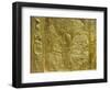 Gilt Shrine Showing the King Pouring Perfumed Liquid into the Queen's Hand, Thebes, Egypt-Robert Harding-Framed Photographic Print