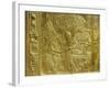 Gilt Shrine Showing the King Pouring Perfumed Liquid into the Queen's Hand, Thebes, Egypt-Robert Harding-Framed Photographic Print