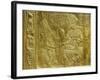 Gilt Shrine Showing the King Pouring Perfumed Liquid into the Queen's Hand, Thebes, Egypt-Robert Harding-Framed Photographic Print