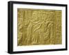 Gilt Shrine Showing the Queen Fastening a Necklace Around the King's Neck, Thebes, Egypt-Robert Harding-Framed Photographic Print