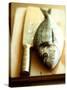 Gilthead Bream on a Wooden Board with Cleaver-Michael Paul-Stretched Canvas