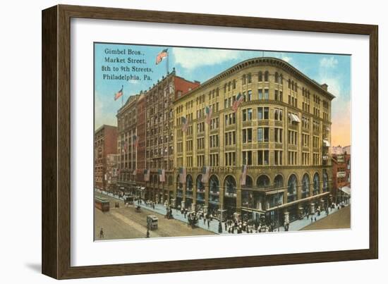 Gimbel Brothers Department Store, Philadelphia, Pennsylvania-null-Framed Art Print