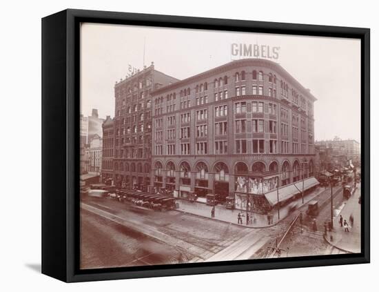 Gimbel Brothers, Market Street at 9th, Southeast Corner, 1899-null-Framed Stretched Canvas