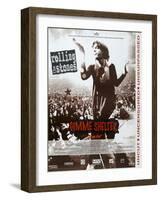 Gimme Shelter, French poster, Mick Jagger, 1970-null-Framed Art Print