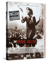 Gimme Shelter, French poster, Mick Jagger, 1970-null-Stretched Canvas