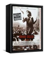 Gimme Shelter, French poster, Mick Jagger, 1970-null-Framed Stretched Canvas