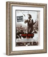 Gimme Shelter, French poster, Mick Jagger, 1970-null-Framed Art Print