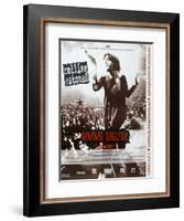 Gimme Shelter, French poster, Mick Jagger, 1970-null-Framed Art Print