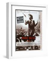 Gimme Shelter, French poster, Mick Jagger, 1970-null-Framed Art Print