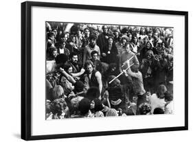 Gimme Shelter, Hell's Angels Beating an Audience Member at Altamont, 1970-null-Framed Photo