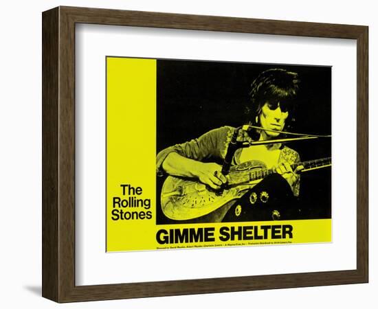 Gimme Shelter, Keith Richards, 1970-null-Framed Art Print