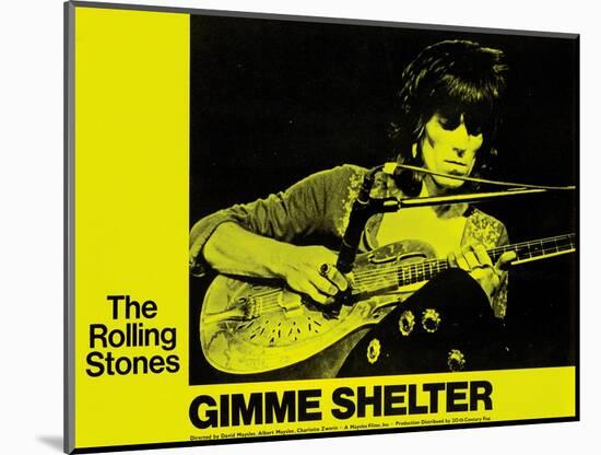 Gimme Shelter, Keith Richards, 1970-null-Mounted Art Print