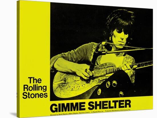 Gimme Shelter, Keith Richards, 1970-null-Stretched Canvas