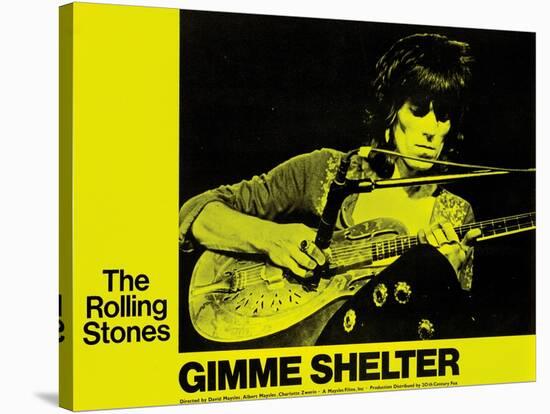 Gimme Shelter, Keith Richards, 1970-null-Stretched Canvas