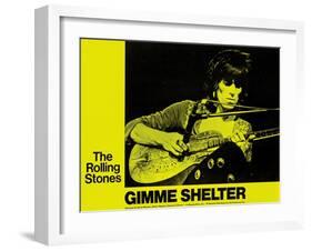 Gimme Shelter, Keith Richards, 1970-null-Framed Art Print