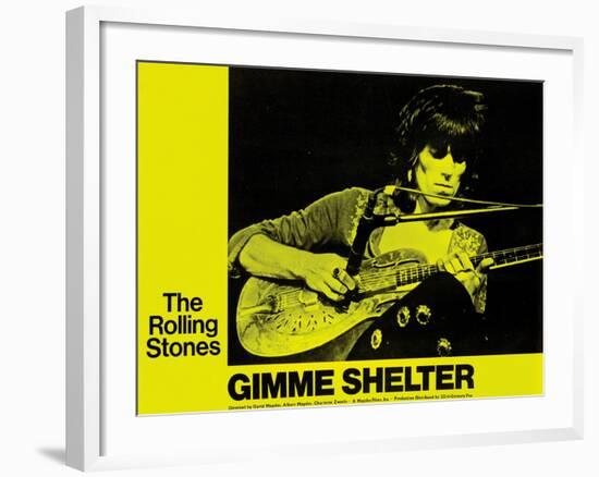 Gimme Shelter, Keith Richards, 1970-null-Framed Art Print