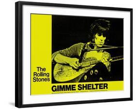 Gimme Shelter, Keith Richards, 1970-null-Framed Art Print