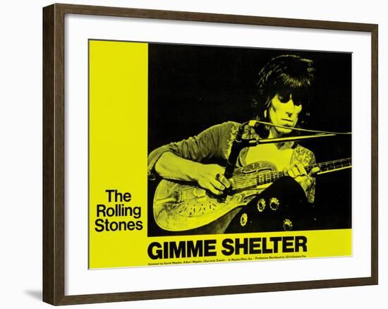 Gimme Shelter, Keith Richards, 1970-null-Framed Art Print