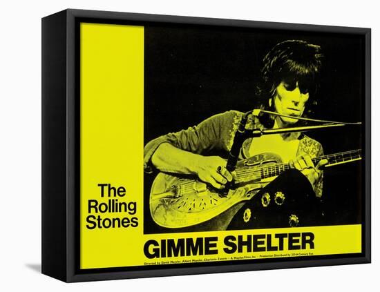Gimme Shelter, Keith Richards, 1970-null-Framed Stretched Canvas