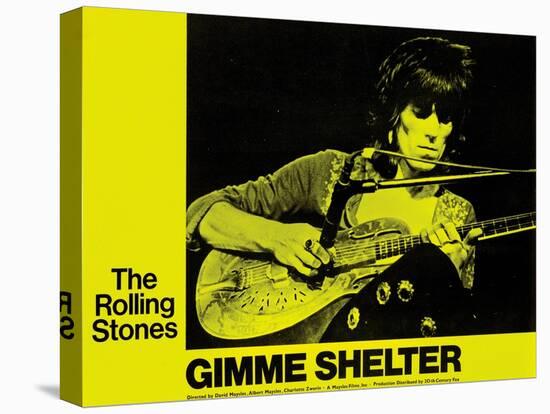Gimme Shelter, Keith Richards, 1970-null-Stretched Canvas