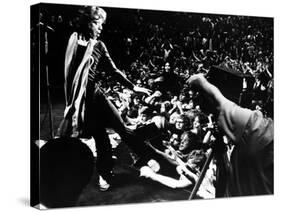 Gimme Shelter, Mick Jagger, 1970, Performing Onstage-null-Stretched Canvas