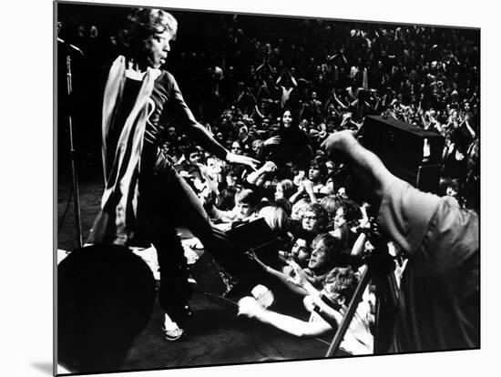 Gimme Shelter, Mick Jagger, 1970, Performing Onstage-null-Mounted Photo