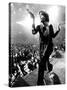 Gimme Shelter, Mick Jagger, 1970-null-Stretched Canvas