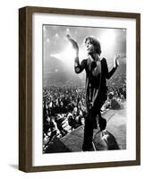 Gimme Shelter, Mick Jagger, 1970-null-Framed Photo