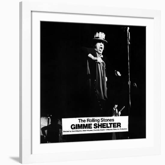Gimme Shelter, Mick Jagger, 1970-null-Framed Photo