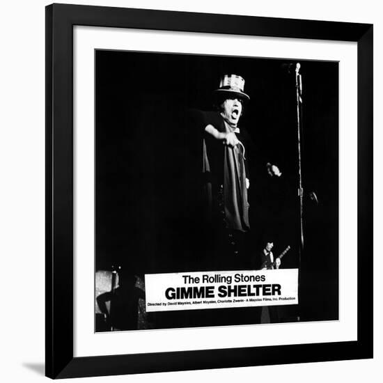 Gimme Shelter, Mick Jagger, 1970-null-Framed Photo