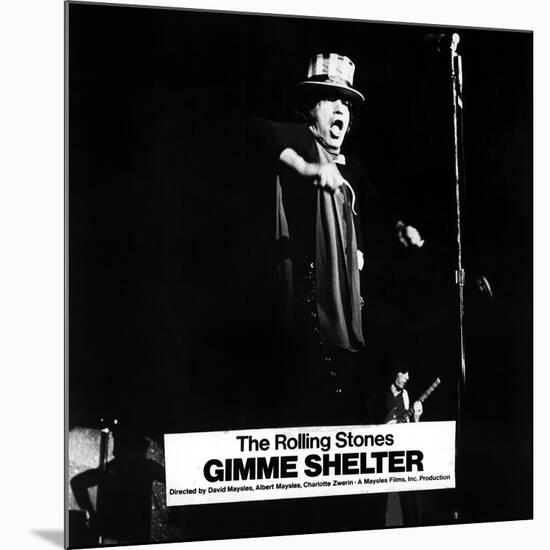 Gimme Shelter, Mick Jagger, 1970-null-Mounted Photo