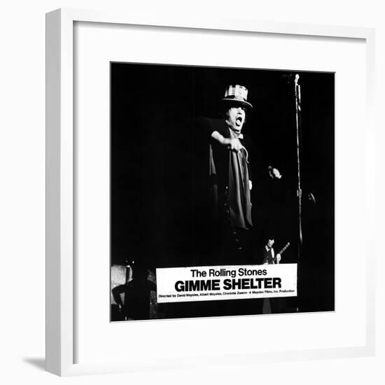 Gimme Shelter, Mick Jagger, 1970-null-Framed Photo