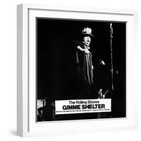 Gimme Shelter, Mick Jagger, 1970-null-Framed Photo