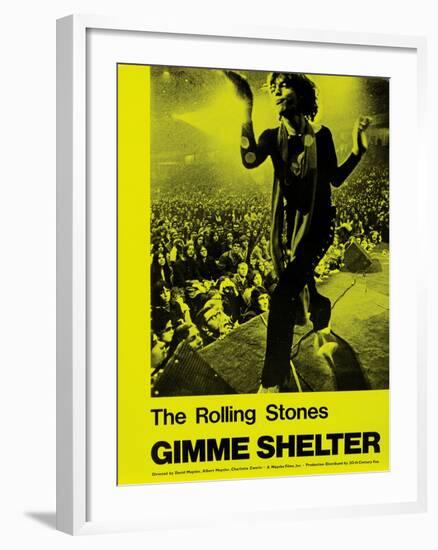 Gimme Shelter, Mick Jagger, 1970-null-Framed Art Print