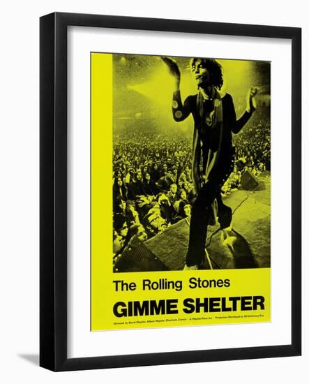 Gimme Shelter, Mick Jagger, 1970-null-Framed Art Print