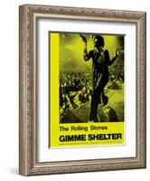 Gimme Shelter, Mick Jagger, 1970-null-Framed Art Print