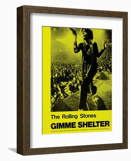 Gimme Shelter, Mick Jagger, 1970-null-Framed Art Print